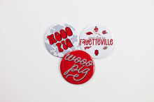 Load image into Gallery viewer, Arkansas Game Day Tailgate Buttons | Game Day Pins
