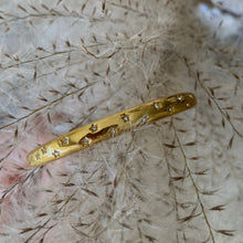 Load image into Gallery viewer, Stars bangle 18k gold plated stainless steel zirconia layer
