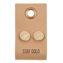 Load image into Gallery viewer, Leather Tag  Earrings - Circle

