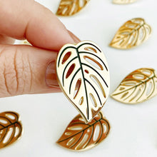 Load image into Gallery viewer, &quot;Swiss Cheese&quot; Monstera Adansonii Lapel Pin | Spring + Garden Gift
