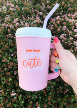 Load image into Gallery viewer, Retro Pink Mega Mug 22 Oz
