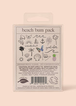 Load image into Gallery viewer, Beach Bum Temporary Tattoo Pack
