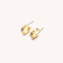 Load image into Gallery viewer, Corinne Gold Hoops

