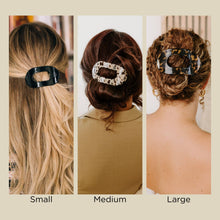 Load image into Gallery viewer, Round Flat Hair Clip | Medium | Tortoise
