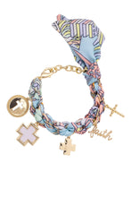 Load image into Gallery viewer, Louisa Scarf Charm Bracelet in Pastel Multi
