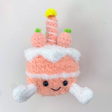 Load image into Gallery viewer, Crochet Jellycat inspired keychain bag charm, gifts, cake
