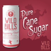 Load image into Gallery viewer, Strawberry Cream  - Premium Cane Sugar Soda, 12-Pack, Cans
