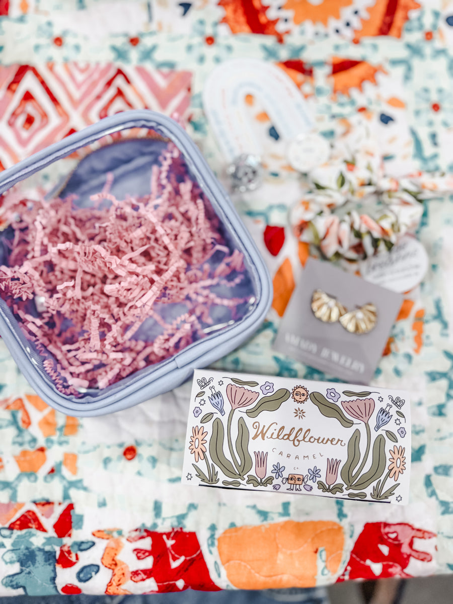 Periwinkle Zipper Gift Bundle – Eden's Flower Truck + Eden's Botanicals