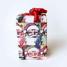 Load image into Gallery viewer, Warhol Santa • Double-sided Eco Wrapping Paper • Holiday
