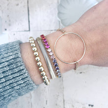 Load image into Gallery viewer, Tennis bracelet Colorful rainbow crystals 
