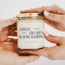 Load image into Gallery viewer, Smells Like She's Playing Mahjong 9 oz Soy Candle
