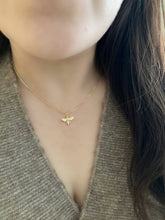 Load image into Gallery viewer, Honey Bee Queen Bee Pendant Charm chain necklace 

