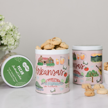 Load image into Gallery viewer, Arkansas State Gift Tin | Gourmet Shortbread Cookies or Nuts
