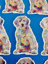 Load image into Gallery viewer, Golden Doodle Sticker Colorful Abstract Cute Doodle Dog
