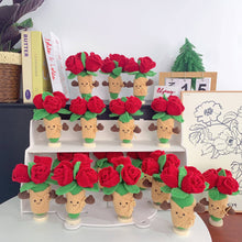 Load image into Gallery viewer, Crochet Jellycat Inspired roses - Handmade Valentine gifts
