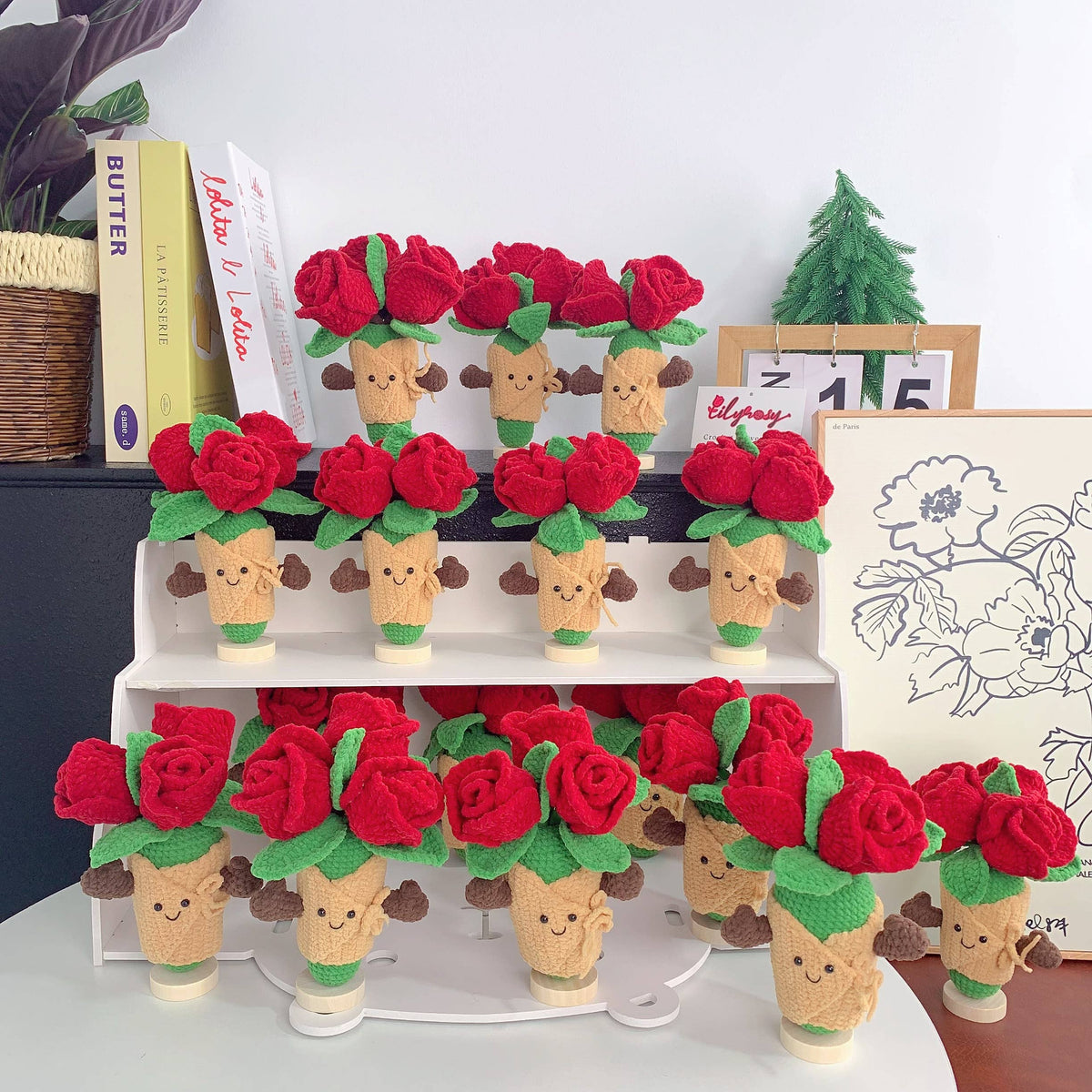 Crochet Jellycat Inspired roses - Handmade Valentine gifts – Eden's ...