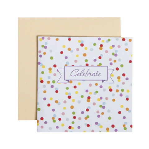 C.R Gibson Confetti Celebrate Greeting Card 2.75
