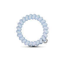 Load image into Gallery viewer, Spiral Hair Coils | Large | Washed Denim Hair Ties
