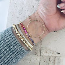Load image into Gallery viewer, Tennis bracelet Colorful rainbow crystals 
