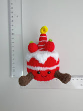 Load image into Gallery viewer, Crochet Jellycat inspired keychain bag charm, gifts, cake
