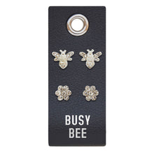 Load image into Gallery viewer, Silver Stud Earrings - Busy Bee
