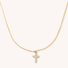 Load image into Gallery viewer, Crystal Cross Necklace- Waterproof

