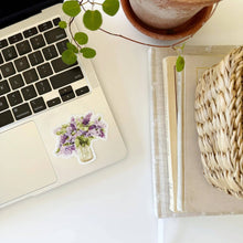 Load image into Gallery viewer, Lilac bouquet sticker
