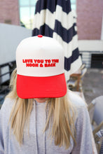Load image into Gallery viewer, Love you to the Moon - Red Vintage Trucker Hat
