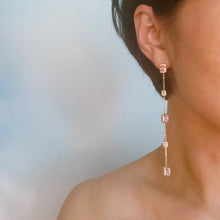 Load image into Gallery viewer, Five Stones Dangle Drop Earrings
