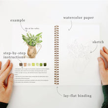 Load image into Gallery viewer, Bouquets watercolor workbook
