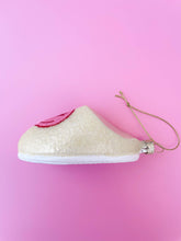 Load image into Gallery viewer, Pink Smiley Face Slipper Christmas Ornament
