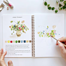 Load image into Gallery viewer, Bouquets watercolor workbook
