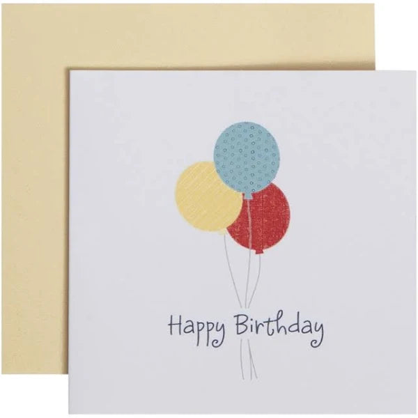C.R Gibson Birthday Balloons Greeting Card 2.75