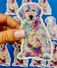 Load image into Gallery viewer, Golden Doodle Sticker Colorful Abstract Cute Doodle Dog
