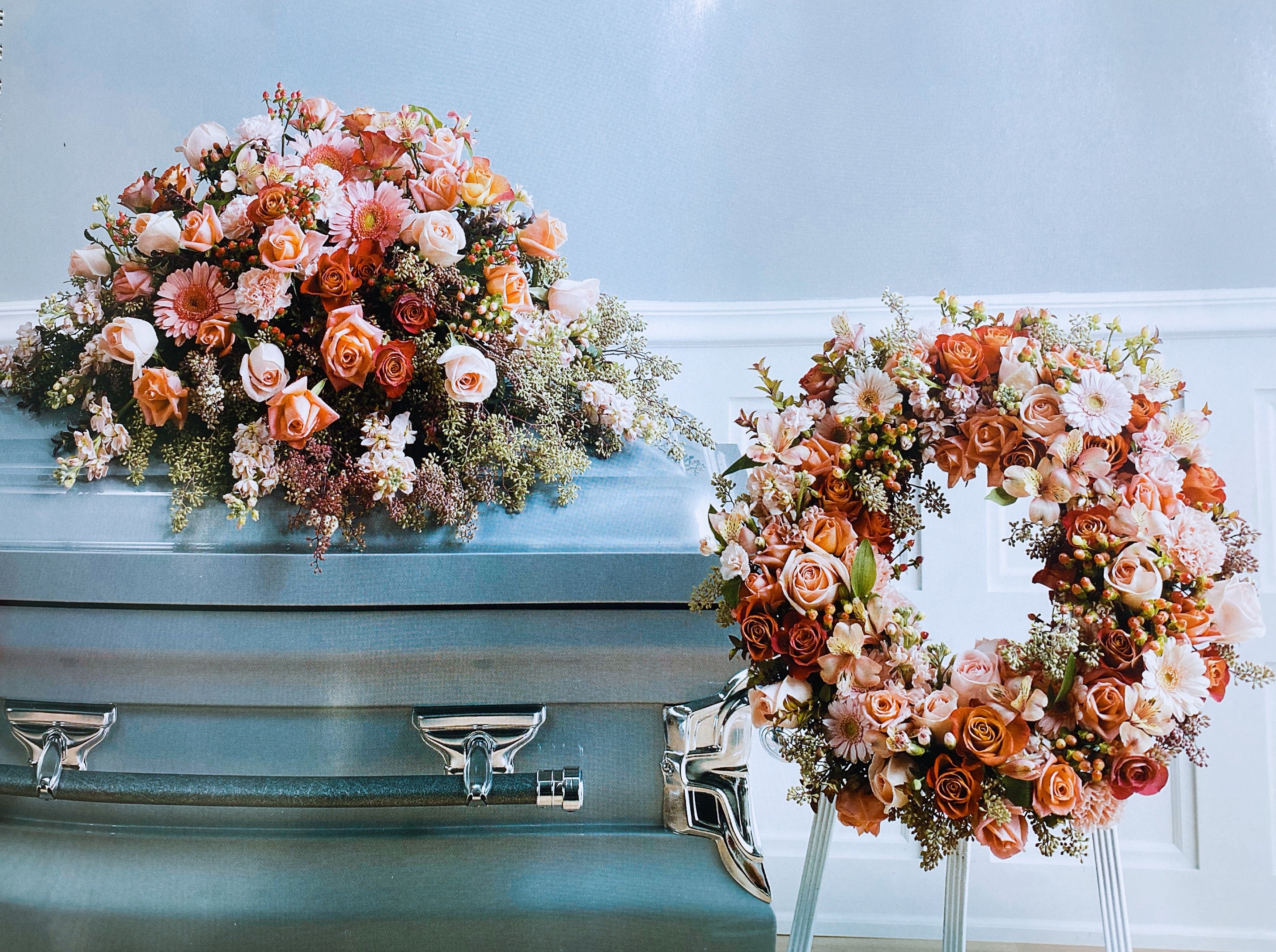 Casket Spray + Wreath Bundle – Eden's Flower Truck + Eden's Botanicals